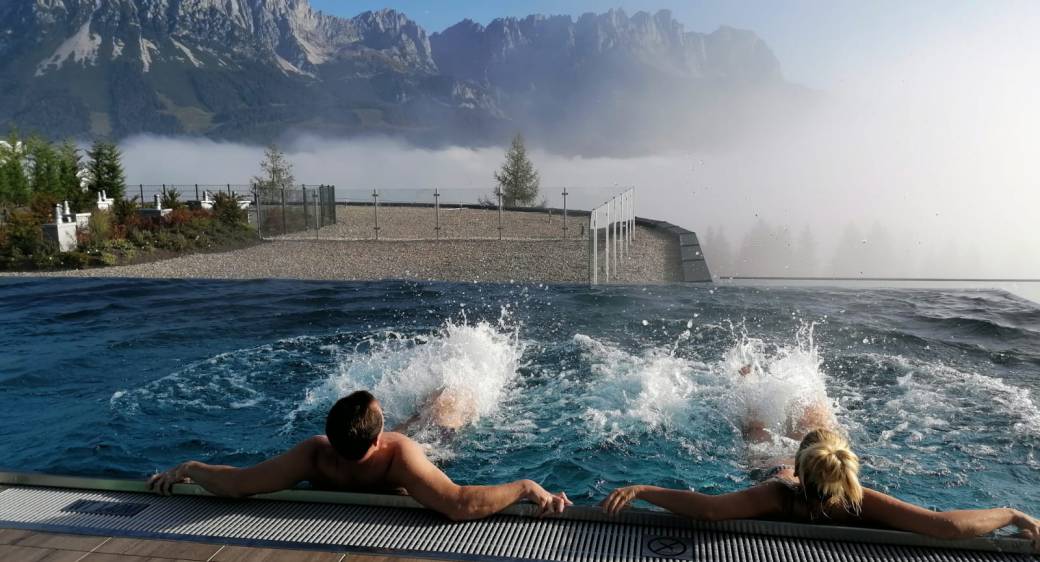 Infinity Pool at Kaiserhof Ellmau Wellness