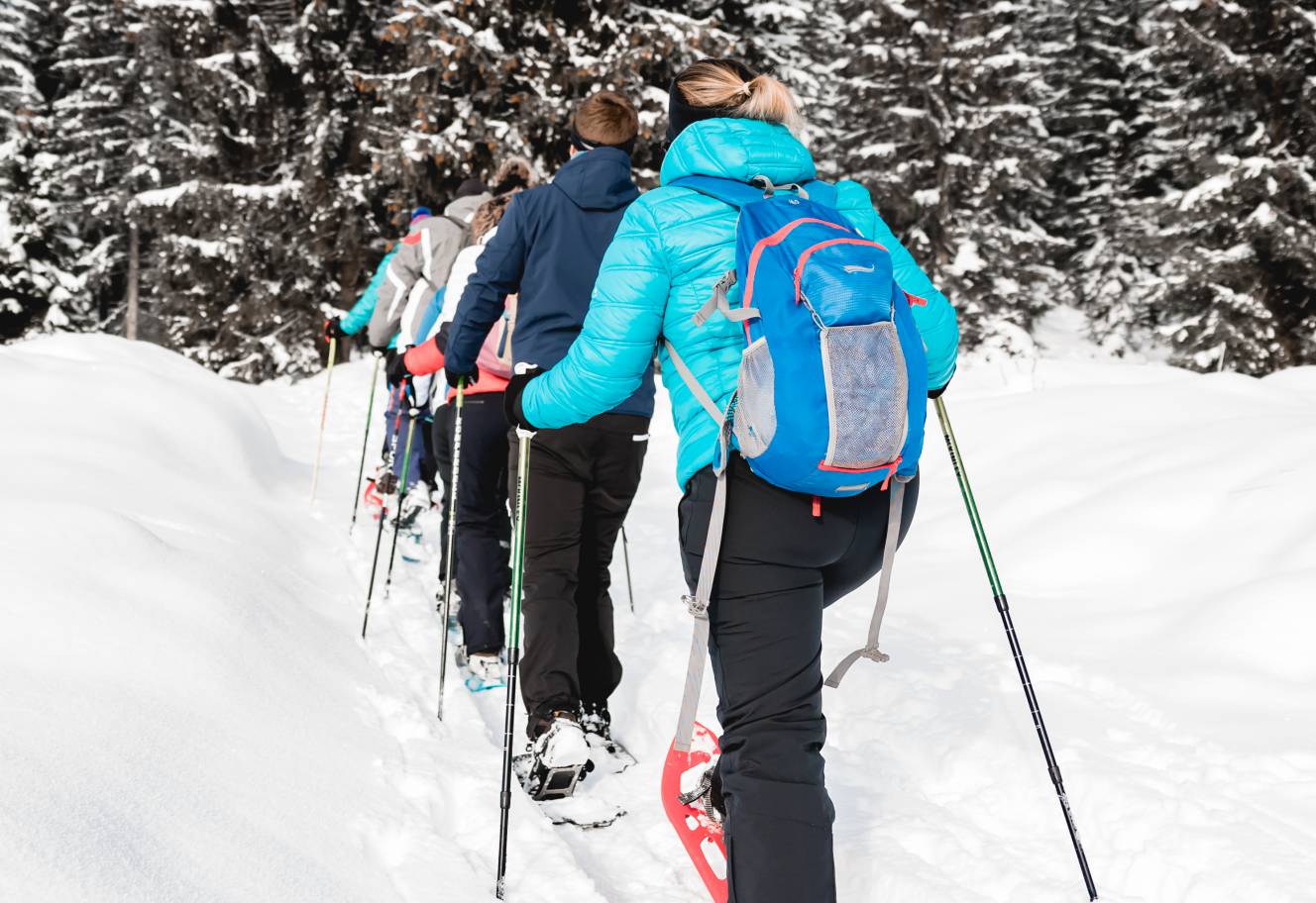 Snowshoe Hiking with Our Active Team