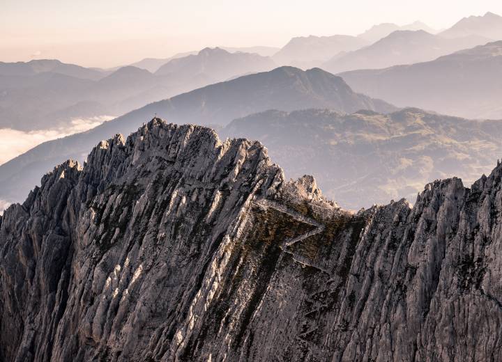 Vrchol pohoří Wilder Kaiser