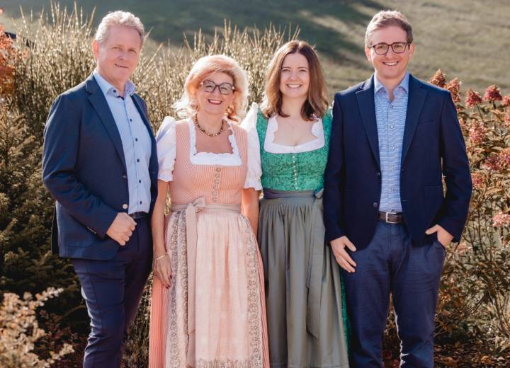 The Lampert family at Hotel Kaiserhof in Ellmau